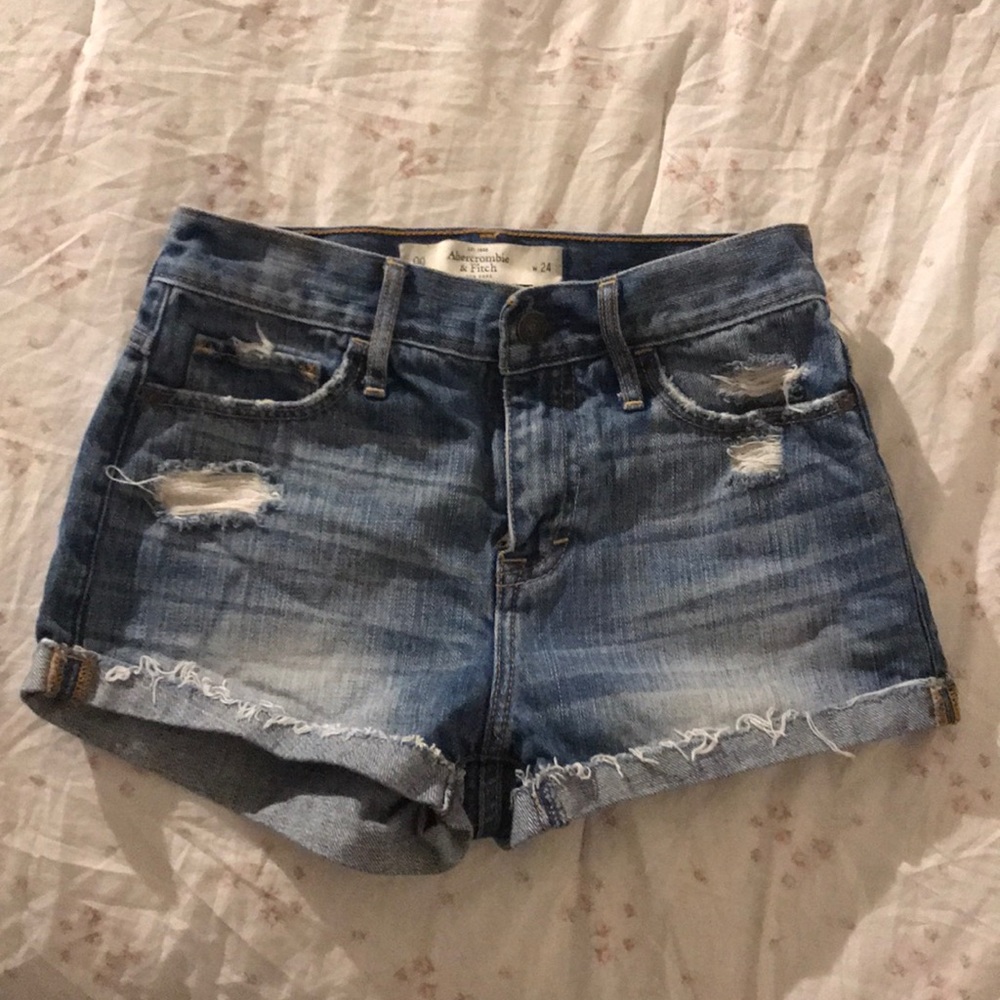 Abercrombie & Fitch Distressed Shorts